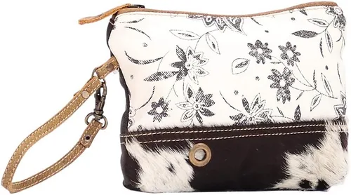 Miniatura 3 de Myra Bag Urging Bolsa de muñeca de lona y piel de vaca reciclada S-1514, Varios
