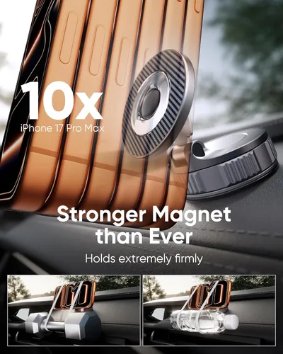Miniatura 3 de Magsafe - Soporte para teléfono de automóvil con aspiradora [más de 120 libras de succión más fuerte y 3000 gf magnético más fuerte] Soporte