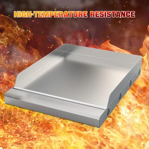 Miniatura 4 de Onlyfire Parrilla de cocina de acero inoxidable para barbacoa, parrilla universal con parte superior plana para la mayoría de parrillas