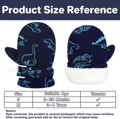 Miniatura 28 de QikQik Guantes de invierno impermeables para niños pequeños - Guantes de nieve para bebés