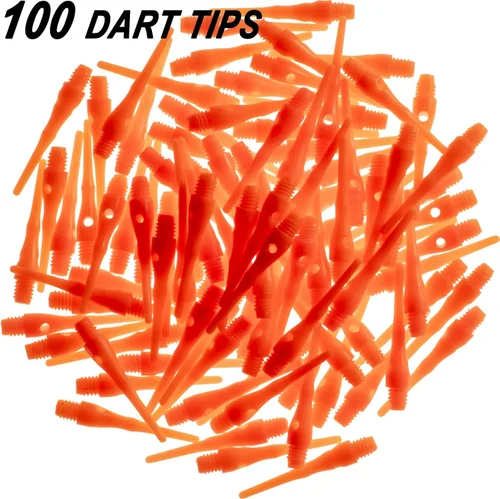 Miniatura 3 de Viper Dart accesorio suave para punta de dardos Tufflex III 2BA, en paquete de 100 y 1000 unidades 2-Anaranjado Neón