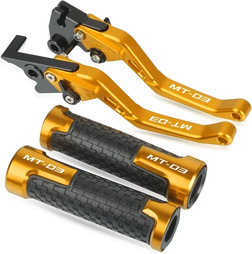 Miniatura 18 de DOUKI Para Yamaha MT03 2005-2006 MT-03 MT 03 Motocicleta Palancas de embrague de freno corto embrague embrague empuñaduras Agarres extremos manillar