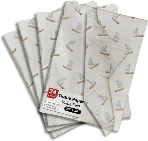 Miniatura 16 de Pro Supply Global Papel de seda impreso con hojas de otoño para bolsas de regalo o cajas y envoltura, papel de seda decorativo de otoño a granel
