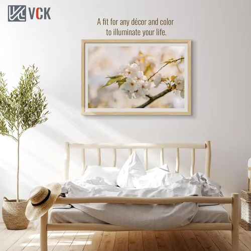 Miniatura 70 de VCK Marcos para póster de madera maciza de 22.375 x 34 pulgadas, marco de fotos A1 negro con montaje en pared, paquete de 3