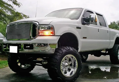 Miniatura 4 de iJDMTOY Switchback - Lámparas marcadoras LED de espejo lateral compatibles con Ford F250 F350 Superduty 2003-2007, Ford Excursion 2000-2005, (2)