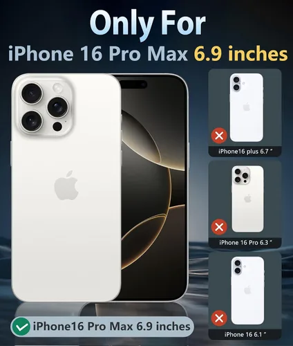 Miniatura 1233 de FNTCASE Funda para iPhone 13 Pro-Max: Fundas magnéticas transparentes compatibles con Magsafe Slim anti amarillamiento protección contra caídas
