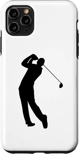 Miniatura 12 de iPhone 12 mini jugador de golf golfista con club de golf caso deportivo