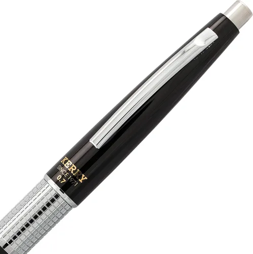 Miniatura 4 de Pentel Sharp Kerry - Portaminas (0.028 in), barril negro, 1 lápiz (P1037A)