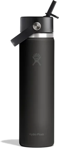 Miniatura 34 de Hydro Flask Botella de agua – Acero inoxidable aislado – Tapa flexible con popote de boca ancha, antiderrames, a prueba de fugas y recargable en 32