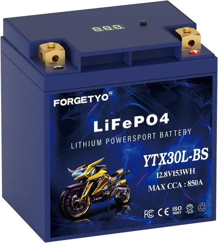 Miniatura 9 de Litio YTX20L-BS, batería de motocicleta LiFePO4 de 700A, 12V 10AH para ATV, UTV, moto de agua, vehículo de 4 ruedas, moto de nieve, embarcación