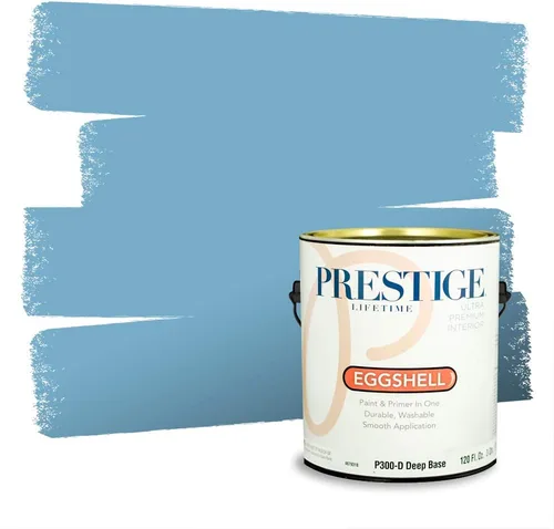 Miniatura 1527 de Pintura Exterior + imprimación PRESTIGE, todo-en-uno, 1 galón, acabado mate, color comparable al Valspar* Royal Gray* VS151-Gris real