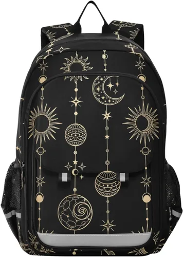 Miniatura 14 de ALAZA Moon Stars Alchemy Witch - Mochila para laptop para mujeres y hombres, bolsa de viaje casual con compartimento y múltiples bolsillos