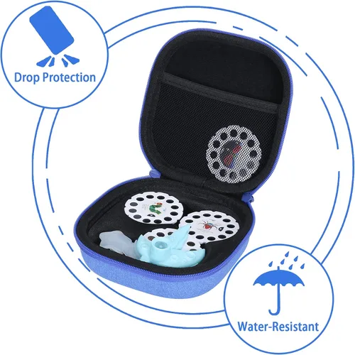 Miniatura 3 de Aenllosi Estuche de transporte rígido de repuesto para mini proyector Moonlite, paquete de regalo para hasta 20 carretes de cuentos, organizador