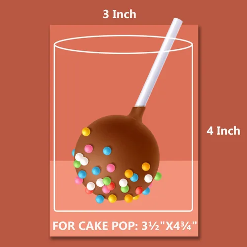 Miniatura 8 de Morepack Bolsas de celofán transparente de 3 x 4 pulgadas, 200 bolsas de plástico OPP con 200 lazos giratorios para envolver regalos, paletas