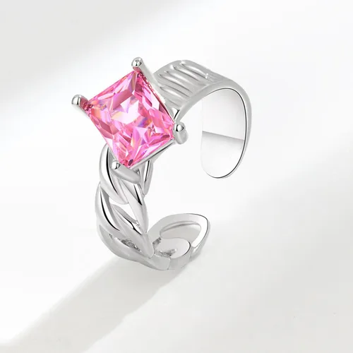 Miniatura 29 de Anillo de plata 925, anillos de plata ajustables para mujer, anillos de pulgar abiertos, anillos de circonio, anillos ajustables, anillos abiertos