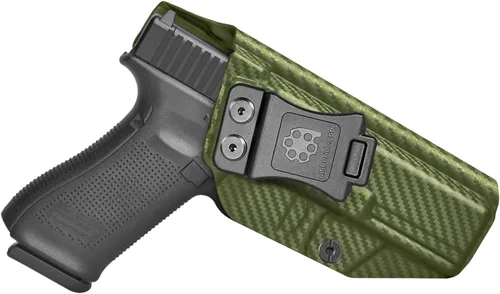 Miniatura 25 de Amberide IWB Kydex Holster for Glock 17/22 / 31/34 Gen 1-5, Concealed Carry, MOS and Non-MOS Options Available, Adjustable Cant, Posi-Click Fibra