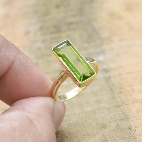Miniatura 94 de Anillo de plata de ley maciza superpuesta de oro amarillo de 18 quilates para mujer, anillo de compromiso de plata esterlina, juego de bisel