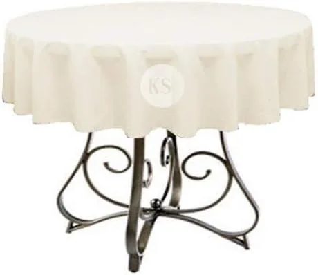 Miniatura 38 de Mantel redondo de poliéster de 72 pulgadas, disponible en más de 45 colores, ideal para restaurantes y superposiciones versátiles de eventos, elige
