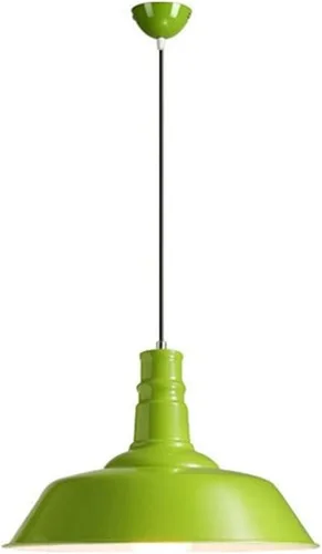 Miniatura 11 de Lámpara colgante industrial retro con tapa de olla, lámpara colgante de techo ajustable para cocina, isla de comedor, mesa, bar, arte colorido, Negro