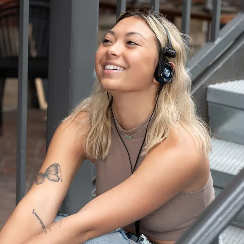 Miniatura 8 de Koss Porta Pro Utility - Auriculares en la oreja, sistema de cable intercambiable desmontable, diseño plegable, gris sigilo