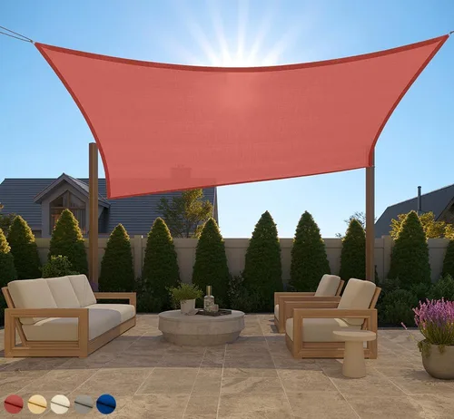 Miniatura 22 de GORILLA GRIP Toldo rectangular resistente con protección UV, resistente a la decoloración, desgarros y al óxido, bordes curvos que bloquean la luz