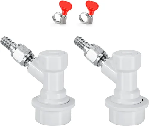 Miniatura 9 de MRbrew Juego de 2 pares de desconexión de bloqueo de bola, accesorios de barril de maíz para postes de barril, con acero inoxidable de gas de 5/16