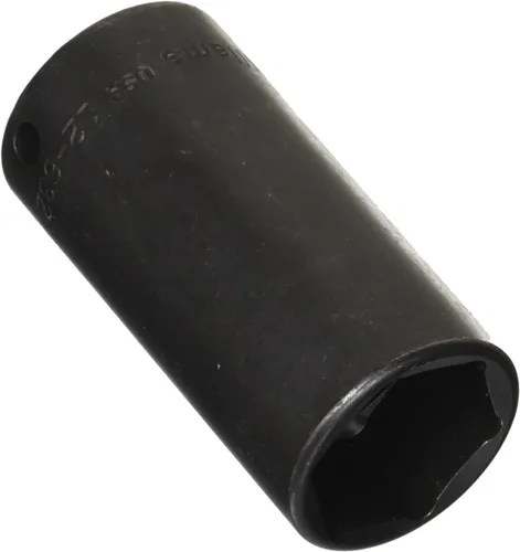 Miniatura 3 de Williams JHW12M-607 SUPERTORQUE - Enchufe de 6 puntos de impacto profundo de 3/8 pulgadas, tamaño de 0.276 in, acabado industrial negro, diseñado