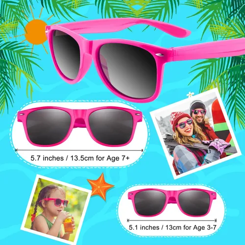 Miniatura 41 de Morcheiong Paquete de 12 lentes de sol de fiesta a granel para cumpleaños, fiesta de verano, bolsas de regalo, regalos