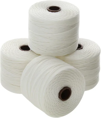 Miniatura 68 de The Beadsmith S-Lon Cordón para Cuentas – Cordón de Nylon Torcido de 0.5 mm para Ensartar, Paquete de 4, Mezcla de Neutrales Fríos, TEX210, 77