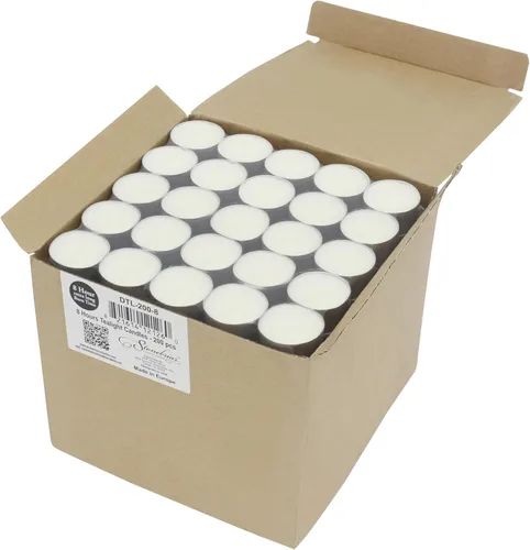Miniatura 2 de Stonebriar Paquete de 50 velas de té largas sin perfume sin perfume con 8 horas de tiempo de combustión extendido, color blanco, 50