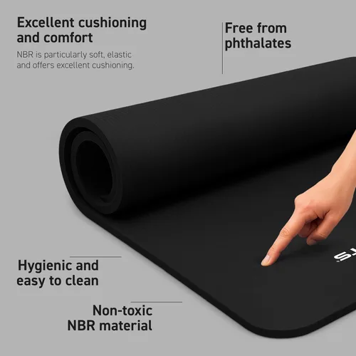 Miniatura 2 de MSPORTS Esterilla de yoga premium antideslizante gruesa – Esterilla de ejercicios extra cómoda para entrenamientos en casa, pilates, estiramiento