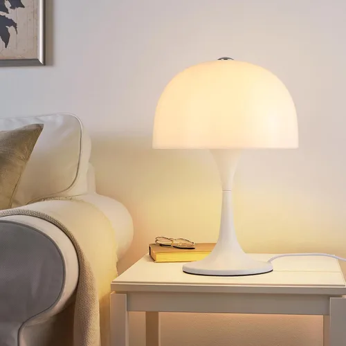 Miniatura 4 de Lámpara de mesa moderna y elegante para dormitorio, lámpara de mesa de 3 luces LED para sala de estar, oficina, lámpara de escritorio de hongo