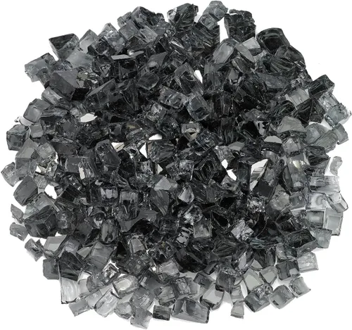 Miniatura 19 de American Fireglass vidrio refractario para fuego, con vidrio para hogar y vidrio para fuego de hoyo, 10 libras, Bronce