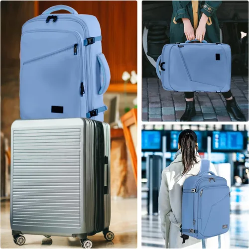 Miniatura 79 de MATEIN - Mochila de viaje extragrande de 10.56 galones, mochila de viaje ampliable apta para aerolíneas, para viajeros de fin de semana, hombres