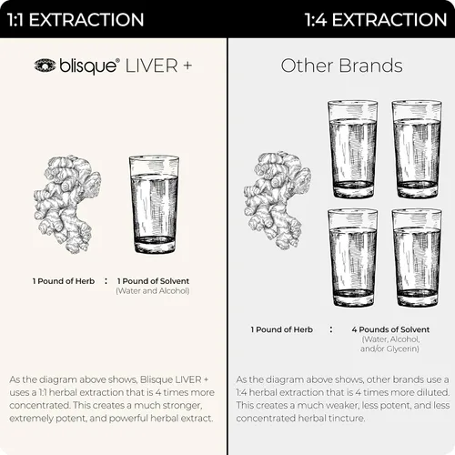 Miniatura 5 de Blisque Suplemento orgánico de apoyo hepático complejo para desintoxicar, limpiar y reparar el hígado Aprobado por médicos Ingredientes