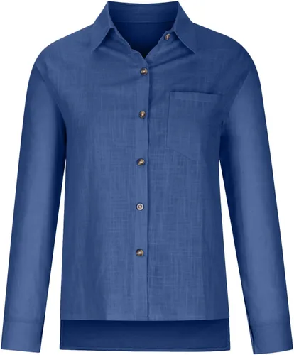 Miniatura 10 de SMIDOW Camisa de algodón y lino con botones para mujer