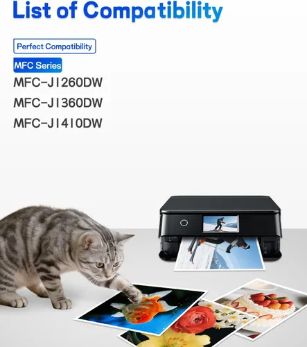 Miniatura 2 de greencycle LC501 - Cartuchos de tinta para impresora Brother compatibles con cartuchos de tinta Brother LC501 con impresora MFC-J1260DW MFC-J1360W