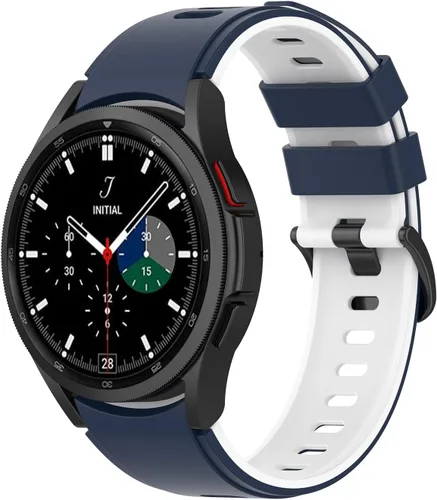 Miniatura 15 de Senter Correa de repuesto de goma suave de liberación rápida para Samsung Galaxy Watch4 de 40/1.732 in, Watch4 Classic de 1.654 in/1.811 in Smart