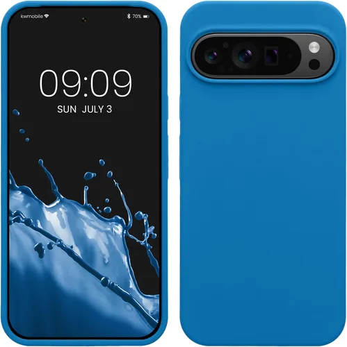 Miniatura 376 de kwmobile Funda Compatible con Google Pixel 6 Pro - Funda de Teléfono de Silicona TPU con Acabado Suave - Azul Caribe