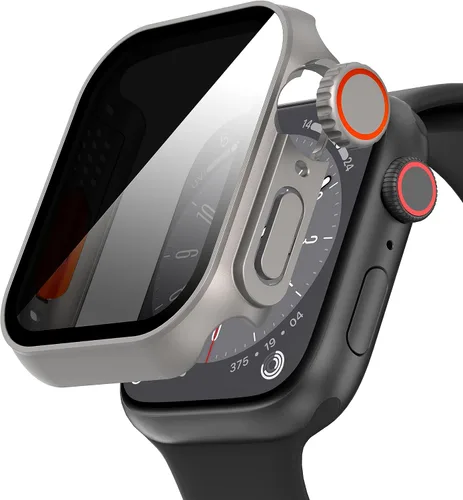 Miniatura 12 de Suoman para Apple Watch Protector de Pantalla de Vidrio Templado de 40 mm, [Aspecto Ultra] Funda Protectora Dura de PC para Todo el Contorno