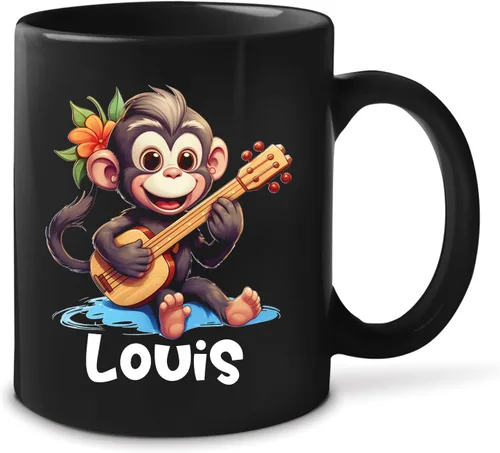 Miniatura 19 de Taza de té personalizada para amantes del tigre con nombre 2023, regalos personalizados para amantes de las mascotas, taza de café de cerámica