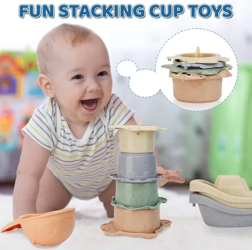 Miniatura 6 de Juguetes de baño para niños de 1 a 3 años y niños pequeños de 2 a 4 años - Juego de bebés para bebés de 6 a 12 meses - Juego de juguetes de bañera