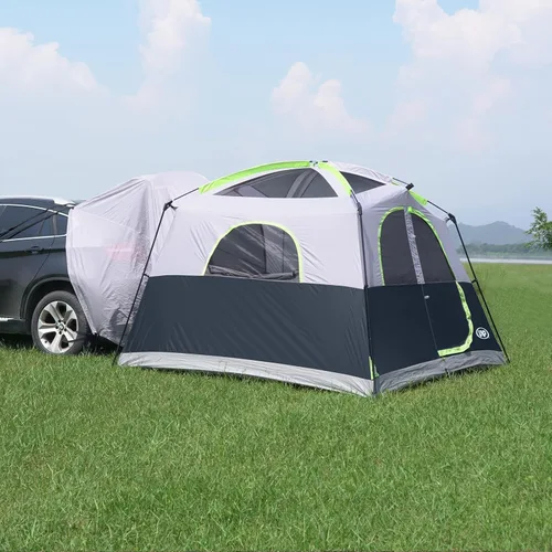 Miniatura 7 de UNP Tienda de campaña SUV para acampar, tienda de campaña SUV para 6 personas con portón trasero - fácil instalación con sobretecho, 10'x9'x78in(H)