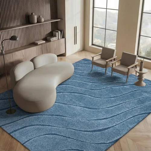 Miniatura 24 de SAFAVIEH Colección Florida Shag - Alfombra de acento de 2'3" x 4', color crema y beige, sin desprendimiento y de fácil cuidado, 1.2 pulgadas