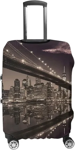 Miniatura 4 de Funda lavable para equipaje, protector de maleta, decoración de puente de Brooklyn, se adapta a maletero de 22 a 24 pulgadas, para viajes, verano