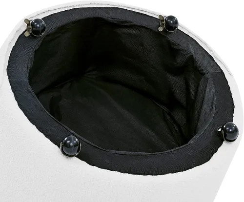 Miniatura 7 de Silla giratoria de 30 pulgadas, moderna y acogedora silla giratoria de barril de 360°, silla redonda de terciopelo, silla de lectura copetuda