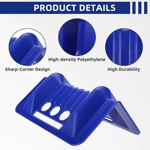 Miniatura 2 de Paquete de 20 protectores de borde plano, protectores de esquina resistentes que protegen los bordes de carga del desgaste (9.5 x 6.2 x 3.7 pulgadas)