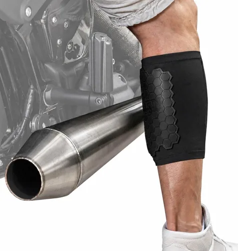 Miniatura 9 de BurnJacket Funda Protectora contra Quemaduras para Tubo de Escape de Motocicleta Protector de Pierna - Extra Ancho, Protección de Doble Capa, Se