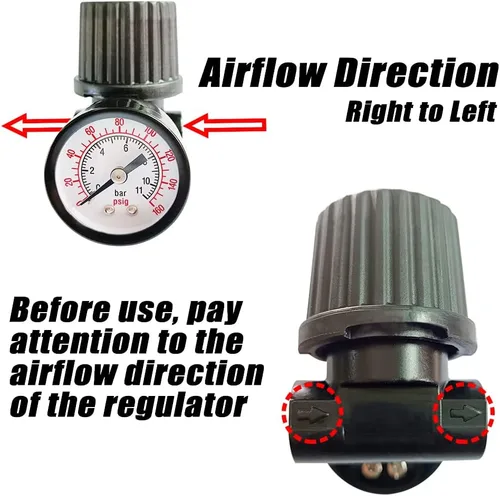 Miniatura 3 de Regulador de presión de aire de reemplazo de 1/4" NPT para compresor de aire