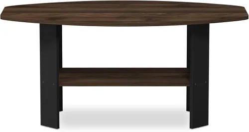 Miniatura 6 de Furinno - Mesa de centro de diseño simple, color nogal Columbia/negro